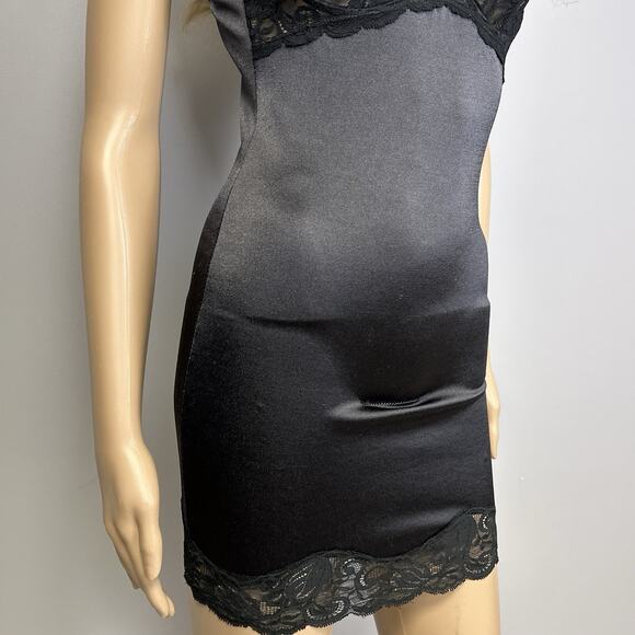 Vintage Vanity Fair All in One Body Shaper Slip Panty 34 Second Skin Satin 61194 - Picture 4 of 14